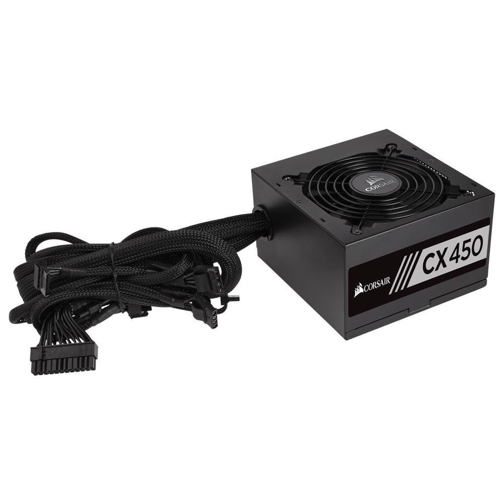 Fonte Corsair 450W 80 Plus Bronze CX450 - CP-9020120-BR