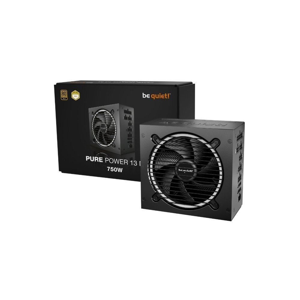 Fonte Be Quiet! PURE POWER 13M 750W, 80 Plus GOLD, ATX 3.1, PCIe 5.1, Full Modular, Preto - BP026U2