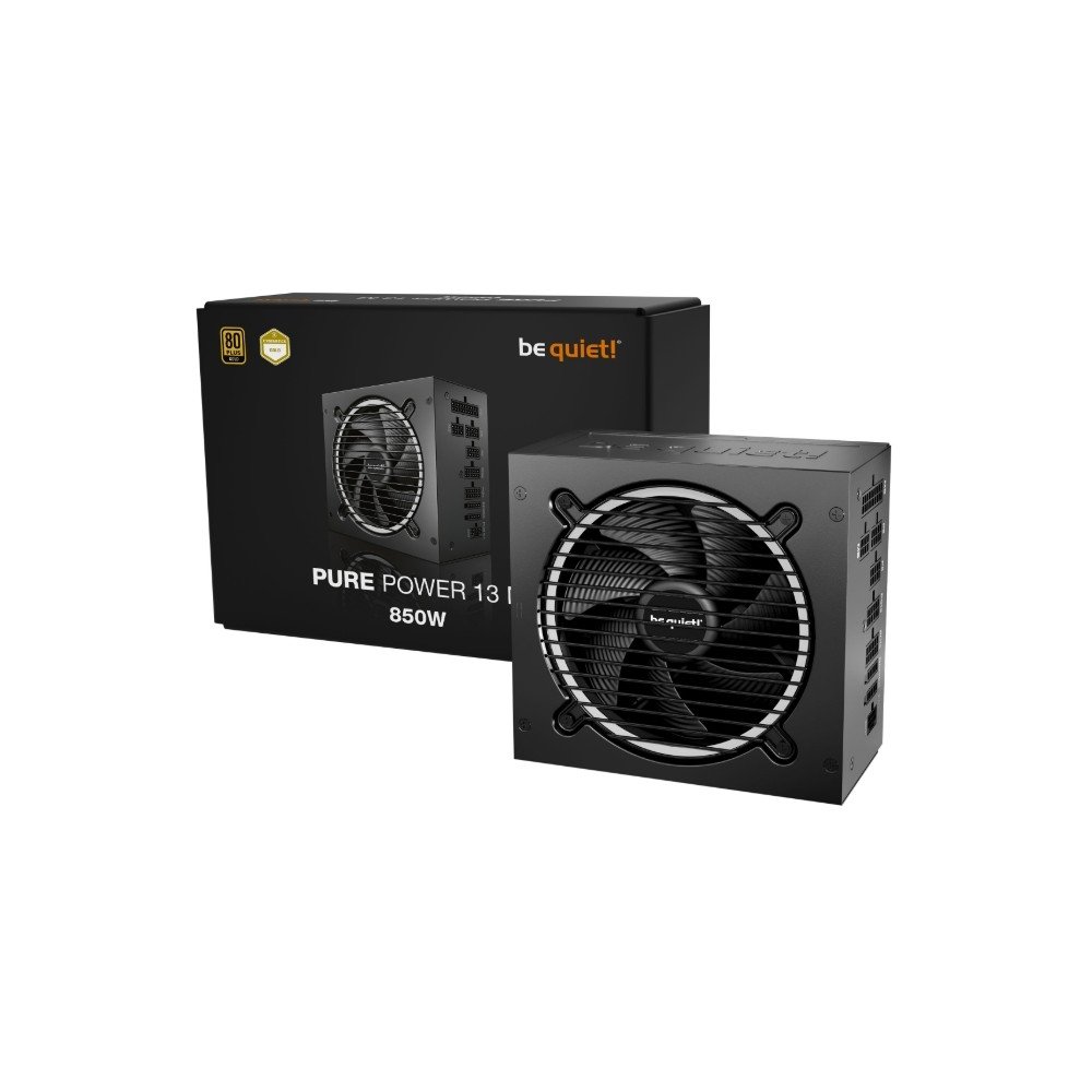 Fonte Be Quiet! PURE POWER 13M 850W, 80 Plus GOLD, ATX 3.1, PCIe 5.1, Full Modular, Preto - BP027U2