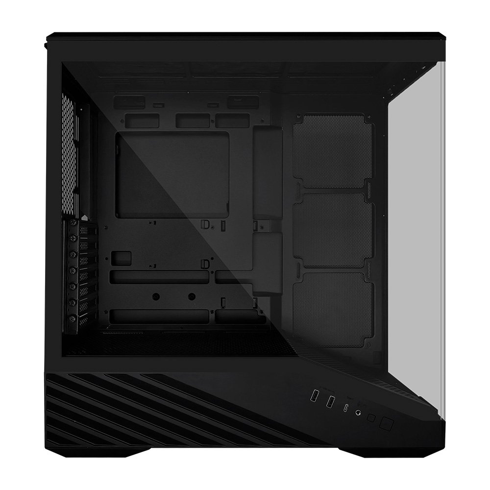 Gabinete Gamer Lian Li Vector V100, Mid-Tower, ATX, Vidro Temperado, ARGB, Sem FANs, Preto - V100X Gabinete Gamer Lian Li Vector V100, Mid-Tower, ATX, Vidro Temperado, ARGB, Sem FANs, Preto - V100X
