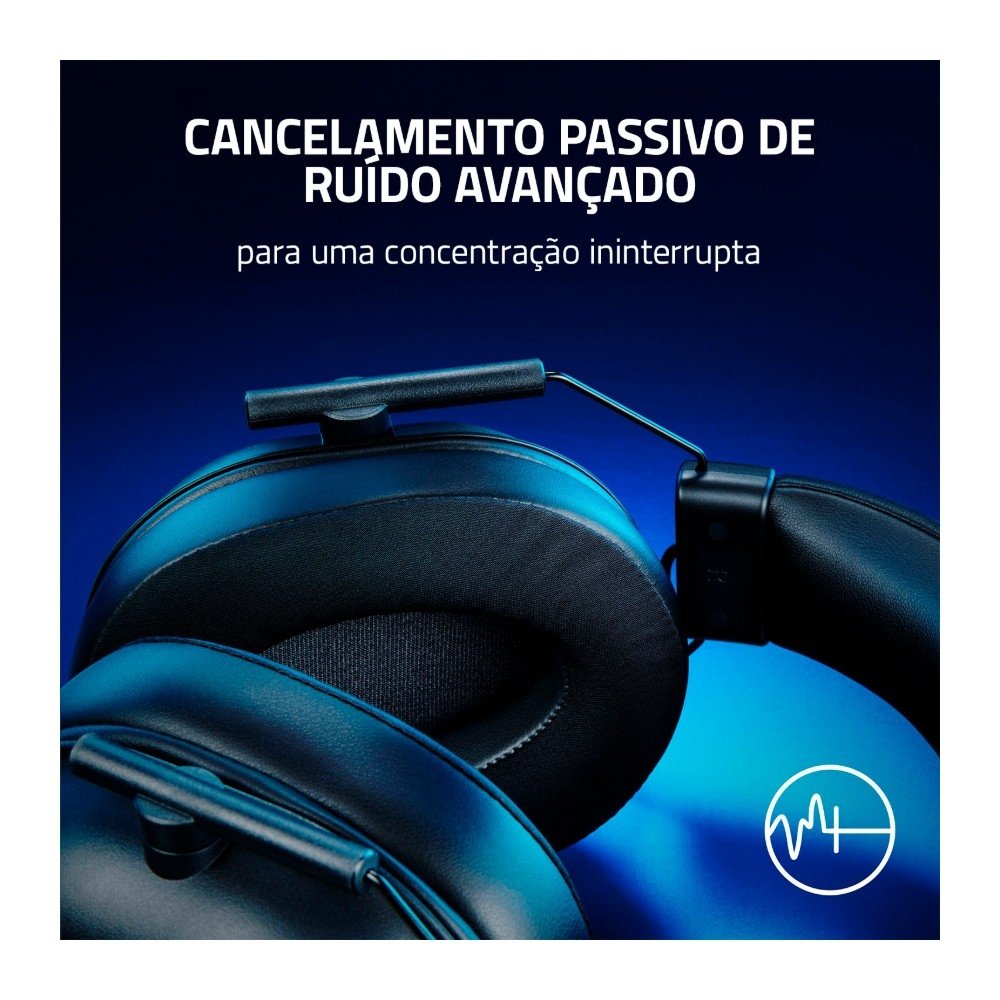 Imagem 2 de 5 do produto Headset Gamer Razer BlackShark V2 X, Drivers 50mm, 3.5mm, Preto - RZ04-03241000