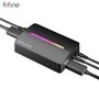 Placa de Captura Fifine V3, 1080p 60FPS, com Loop-out 4K, USB 3.0, RGB, Preta - V3