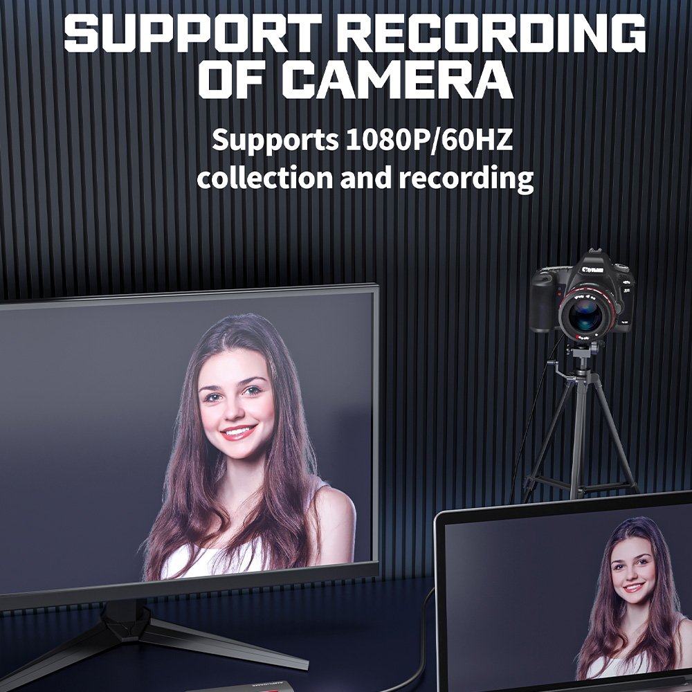 Placa de Captura Fifine V3, 1080p 60FPS, com Loop-out 4K, USB 3.0, RGB, Preta - V3 - view 8