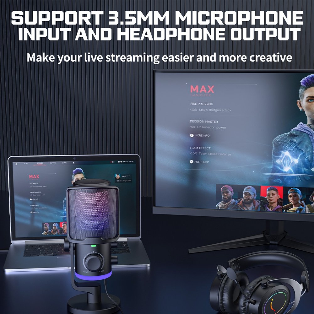 Placa de Captura Fifine V3, 1080p 60FPS, com Loop-out 4K, USB 3.0, RGB, Preta - V3 - view 9