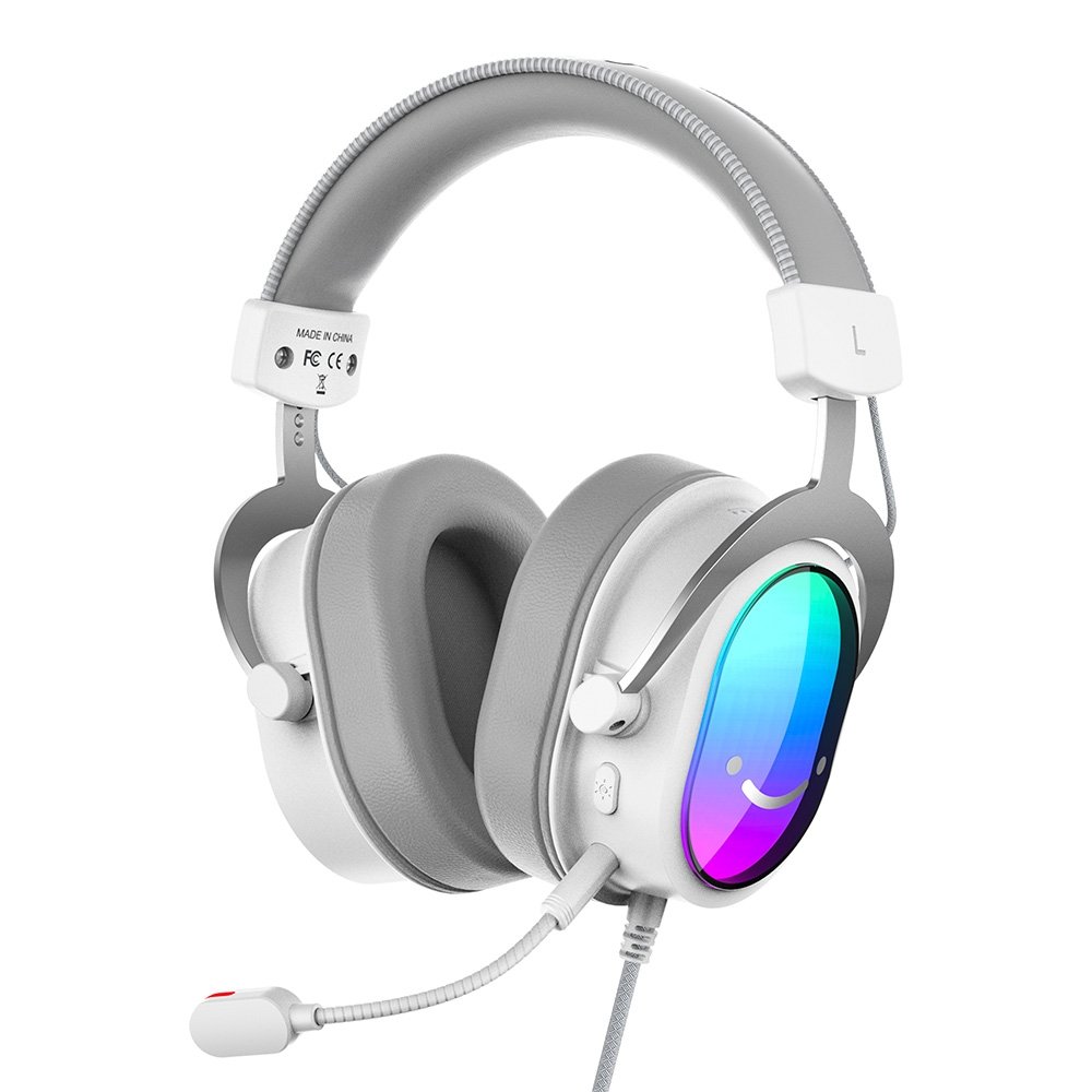 Headset Gamer Fifine AmpliGame H16, 7.1 Surround, Microfone com Cancelamento de Ruído, para PC/PS/MAC, Branco ( Balão.info - foto 2