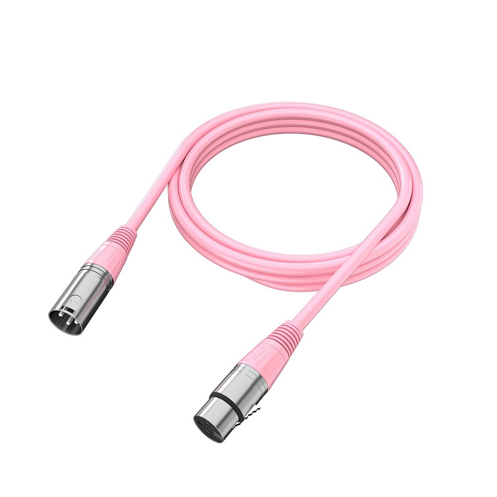 Imagem 4 de 4 do produto Cabo de Microfone XLR Fifine L9, 1.8 Metros, Balanceado Macho/Fêmea, Rosa - L9CP