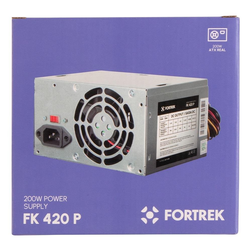 Fonte Fortrek PWS-2003, 200W, Sem Cabo, Prata - FK420P - view 9