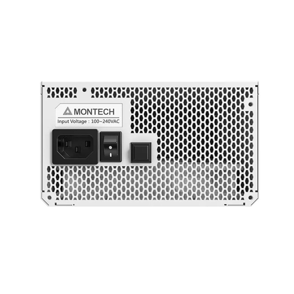 Fonte Montech TITAN PLA, 1000W, 80 Plus Platinum, Full Modular, ATX 3.1, PFC Ativo, Branco - TITAN PLA 1000W