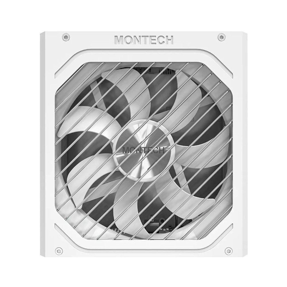 Fonte Montech TITAN PLA, 1000W, 80 Plus Platinum, Full Modular, ATX 3.1, PFC Ativo, Branco - TITAN PLA 1000W