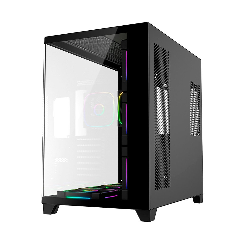 Gabinete Gamer Liketec Zeus V3, ATX, Frontal e Lateral em Vidro Temperado, Sem Fans, Preto - LC-KB-ZEUSV3-2025-1000 - view 3