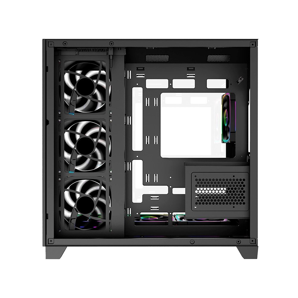 Gabinete Gamer Liketec Zeus V3, ATX, Frontal e Lateral em Vidro Temperado, Sem Fans, Preto - LC-KB-ZEUSV3-2025-1000 - view 5