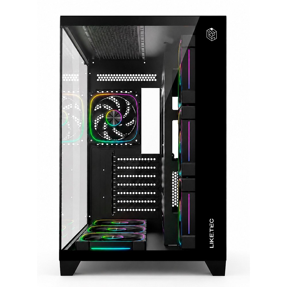 Gabinete Gamer Liketec Zeus V3, ATX, Frontal e Lateral em Vidro Temperado, Sem Fans, Preto - LC-KB-ZEUSV3-2025-1000 - view 4