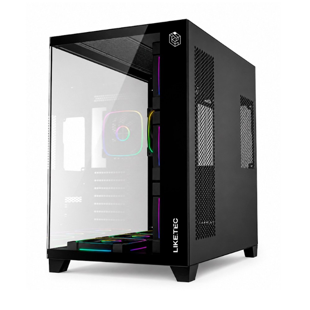 Gabinete Gamer Liketec Zeus V3, ATX, Frontal e Lateral em Vidro Temperado, Sem Fans, Preto - LC-KB-ZEUSV3-2025-1000 - view 6
