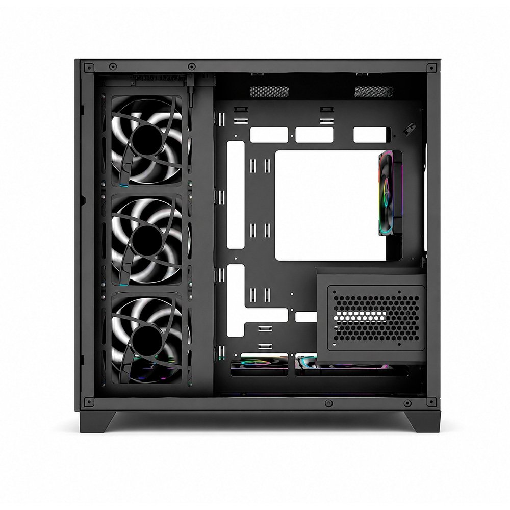 Gabinete Gamer Liketec Zeus V3, ATX, Frontal e Lateral em Vidro Temperado, Sem Fans, Preto - LC-KB-ZEUSV3-2025-1000 - view 8
