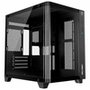 Gabinete Gamer Liketec Madness Small, Mini Tower, Micro-ATX, Lateral e Frontal em Vidro Curvo, Sem Fans, Preto - LK-MADNESS-MINI-25-BLK