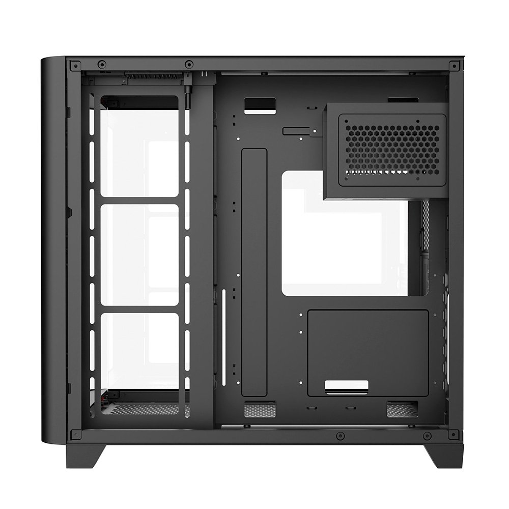 Gabinete Gamer Liketec Madness X, Mid Tower, ATX, Lateral e Frontal em Vidro Curvo, Sem Fans, Preto - LKT-MDX-25-BLK01 - view 4