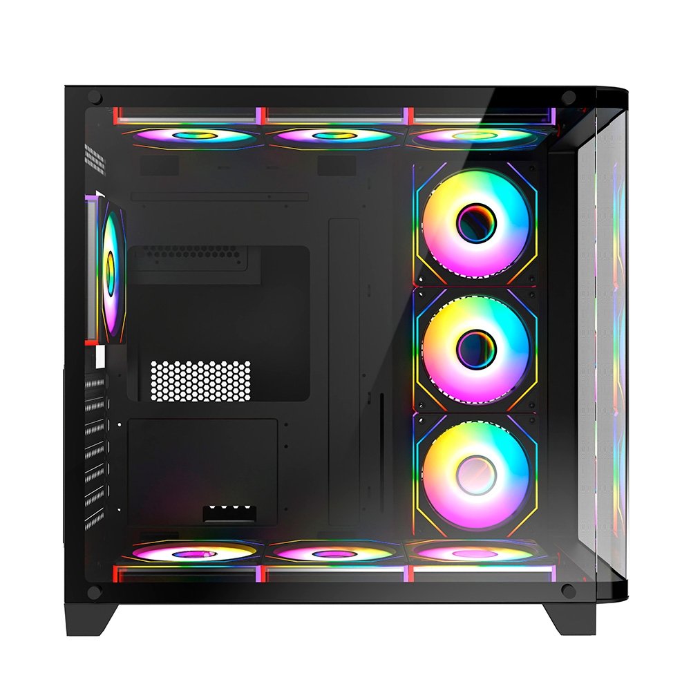 Gabinete Gamer Liketec Madness X, Mid Tower, ATX, Lateral e Frontal em Vidro Curvo, Sem Fans, Preto - LKT-MDX-25-BLK01 - view 8