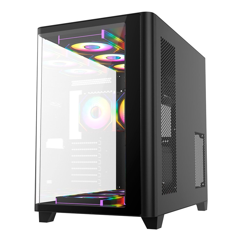 Gabinete Gamer Liketec Madness X, Mid Tower, ATX, Lateral e Frontal em Vidro Curvo, Sem Fans, Preto - LKT-MDX-25-BLK01 - view 12