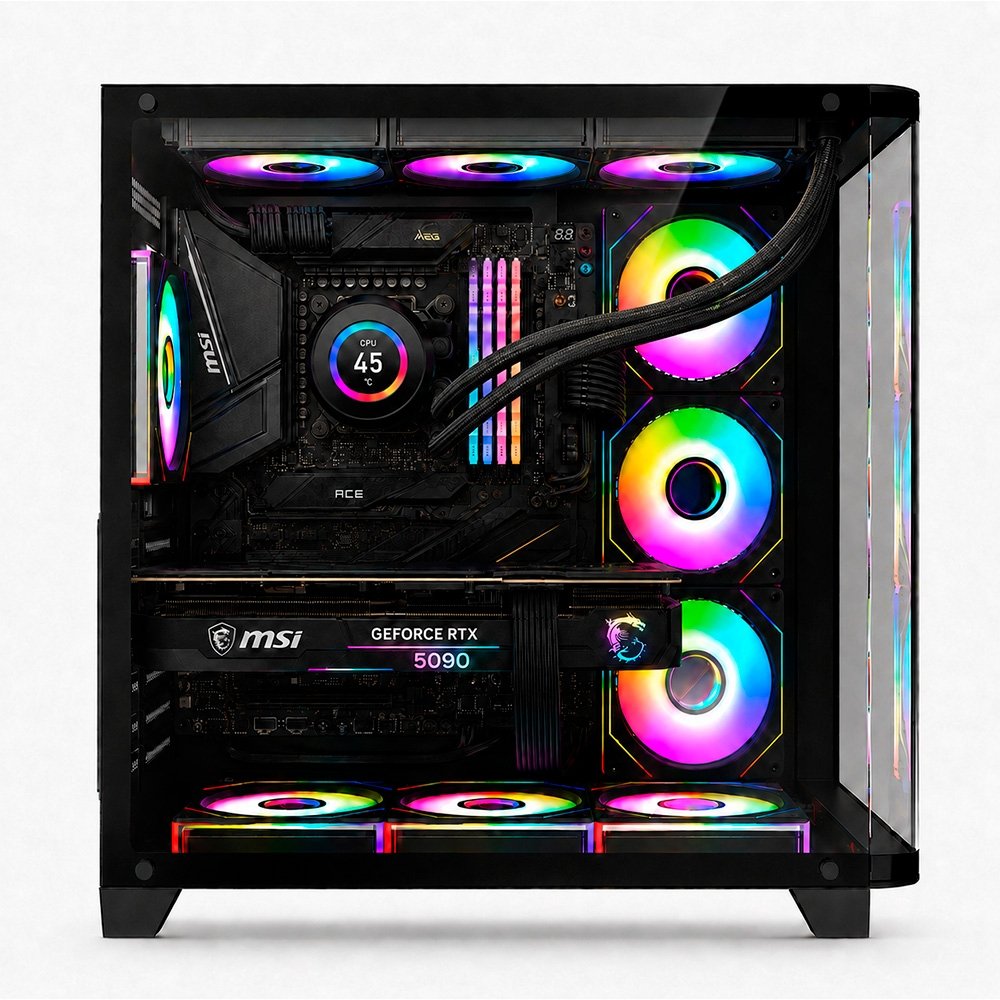 Gabinete Gamer Liketec Madness X, Mid Tower, ATX, Lateral e Frontal em Vidro Curvo, Sem Fans, Preto - LKT-MDX-25-BLK01 - view 3