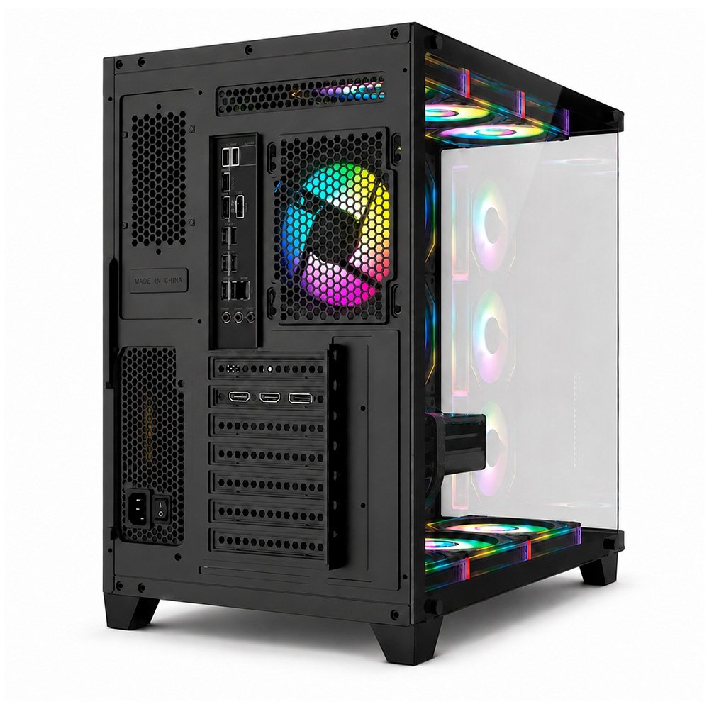 Gabinete Gamer Liketec Madness X, Mid Tower, ATX, Lateral e Frontal em Vidro Curvo, Sem Fans, Preto - LKT-MDX-25-BLK01 - view 11