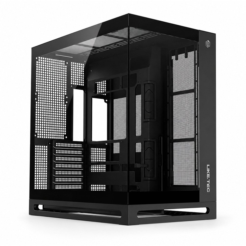 Gabinete Gamer Liketec Cygnus Dark, ATX, Mid Tower, Vidro Temperado, Sem Fans, Preto - LT-GB-CYGNUS-DARK-V1 - view 5