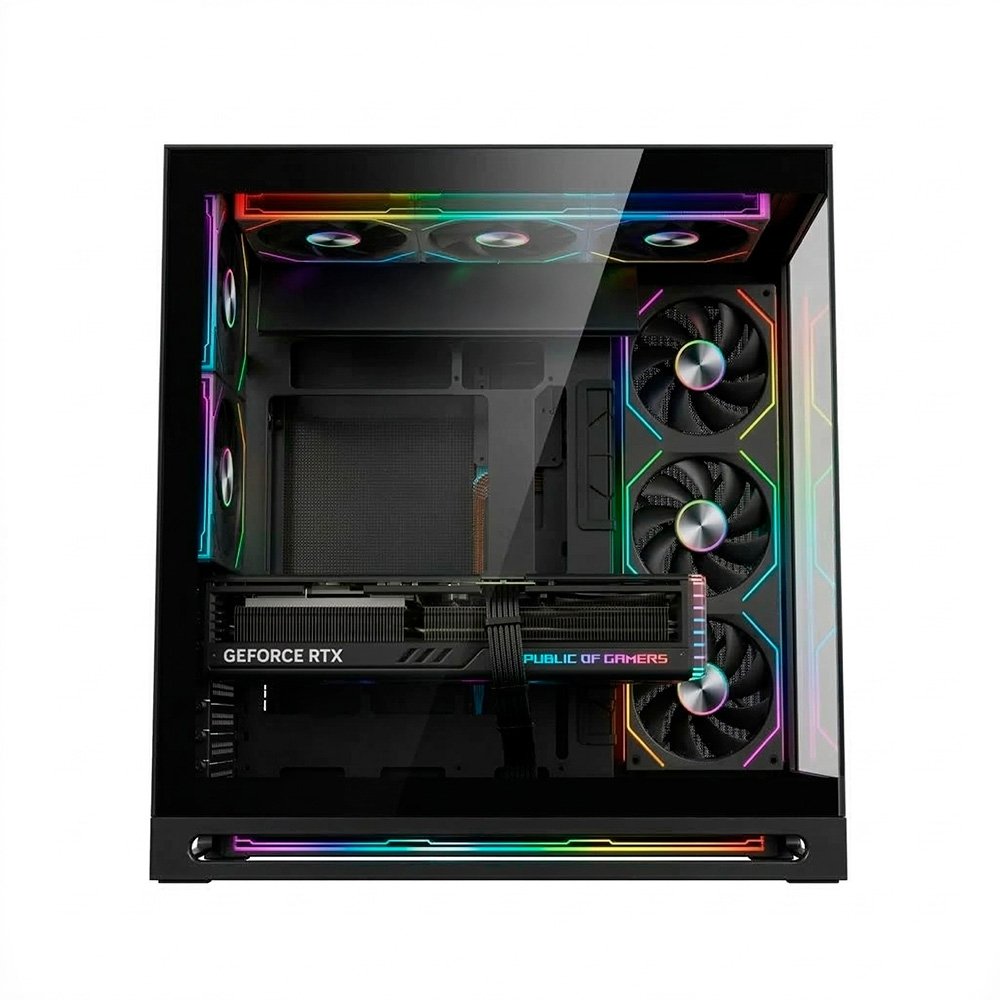 Gabinete Gamer Liketec Cygnus Dark, ATX, Mid Tower, Vidro Temperado, Preto - LT-GB-CYGNUS-DARK-V1 - view 4