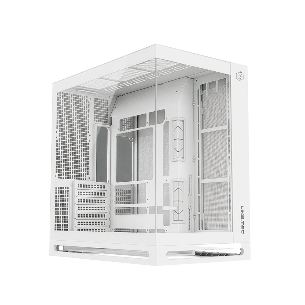 Imagem 3 de 7 do produto Gabinete Gamer Liketec Cygnus Snow, ATX, Mid Tower, Vidro Temperado, Branco - LT-GB-CYGNUS-SNOW-V1