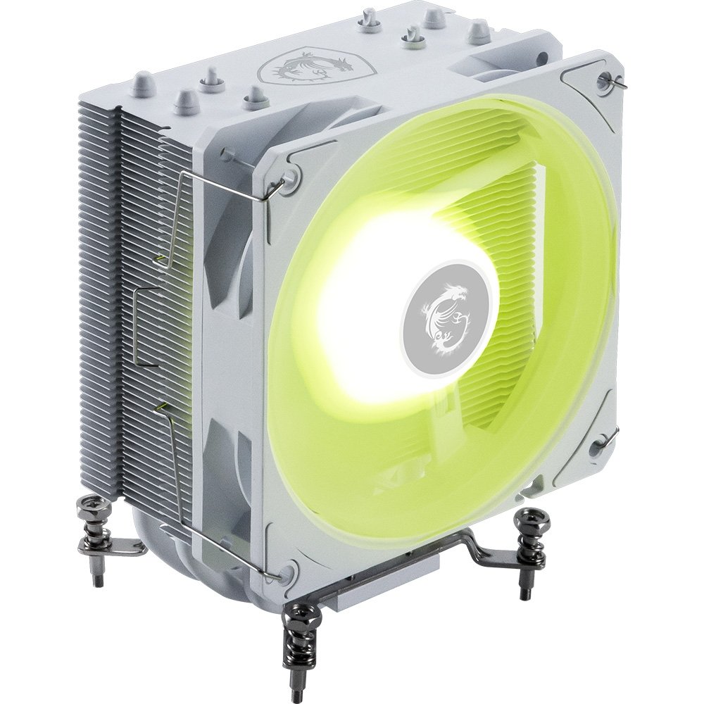 Imagem 2 de 6 do produto Air Cooler Gamer MSI MAG COREFROZR AA13 White, ARGB, AMD e Intel, 120mm, Branco - CFAA13W