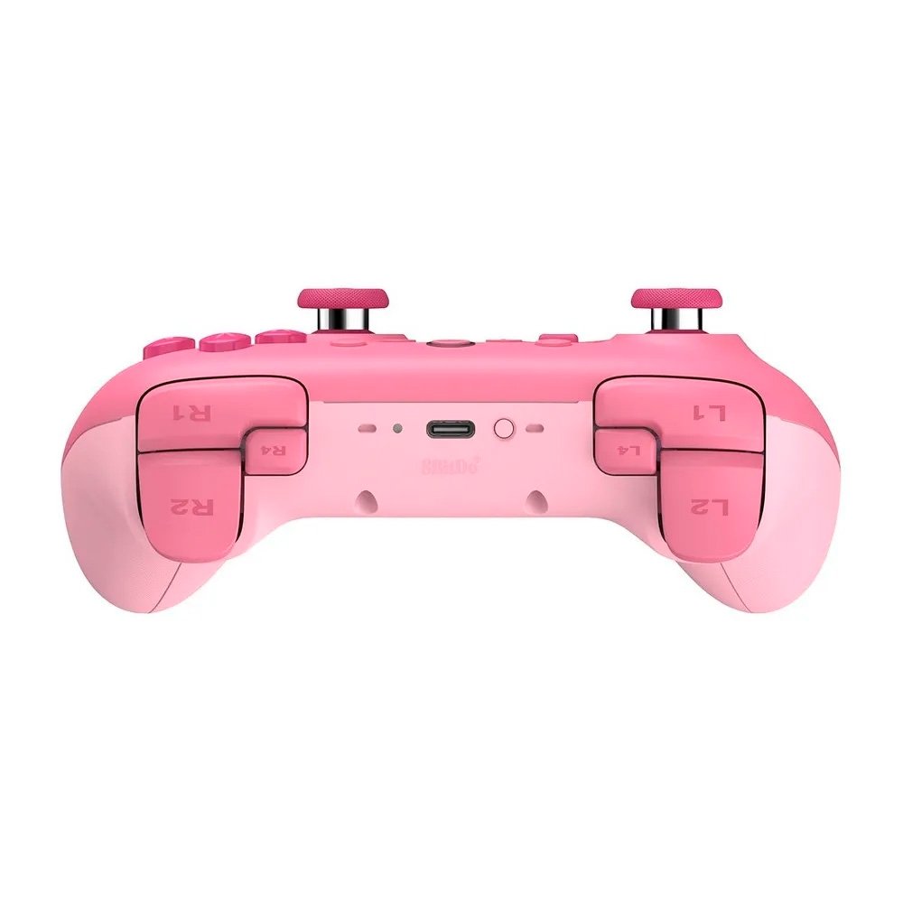 Controle Sem Fio 8BitDo Ultimate 2C, Joysticks com Efeito Hall, Bluetooth, para Switch e Windows, Rosa - 80NC02 - view 3