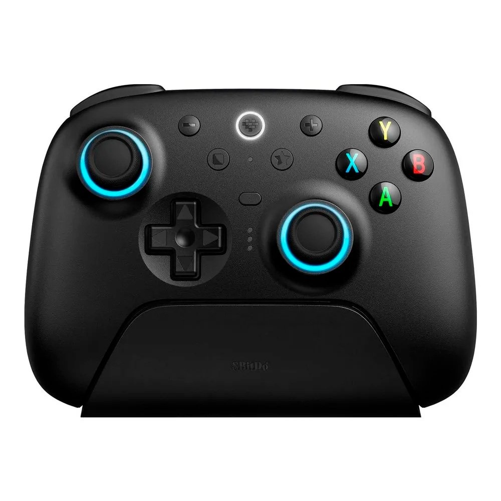 Imagem 2 de 4 do produto Controle Wireless 8BitDo Ultimate 2, Efeito Hall, 2.4G, com Dock, p/ PC e Android, Preto - 81HE02