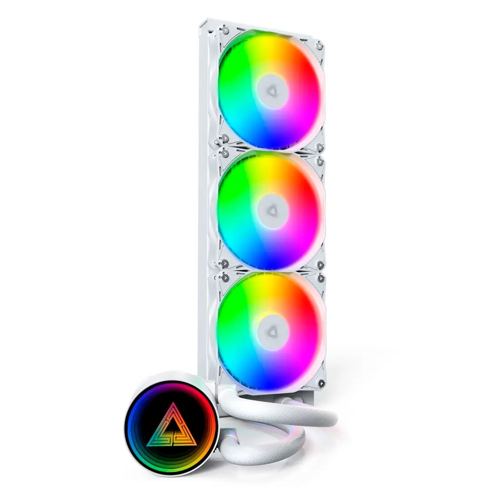 Water Cooler Montech LightFlow, ARGB, 360mm, AMD e Intel, Branco - LGTF360WH 5