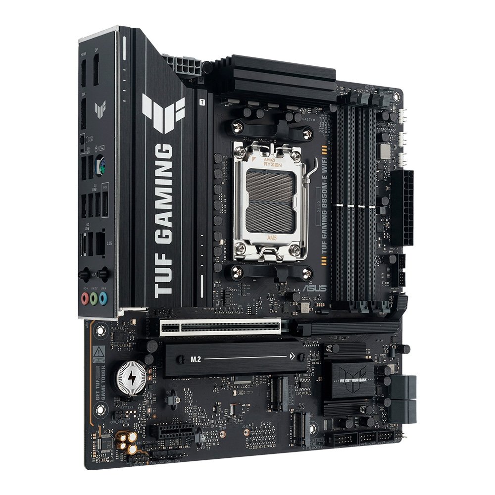 Placa Mãe ASUS TUF GAMING B850M-E WIFI, AMD AM5, mATX, DDR5, Wi-fi 6E, Bluetooth, Preto - 90MB1LS0-M0EAY0 - view 4