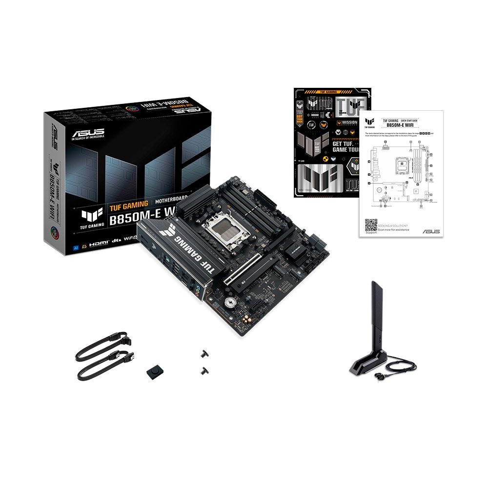 Placa Mãe ASUS TUF GAMING B850M-E WIFI, AMD AM5, mATX, DDR5, Wi-fi 6E, Bluetooth, Preto - 90MB1LS0-M0EAY0 - view 8