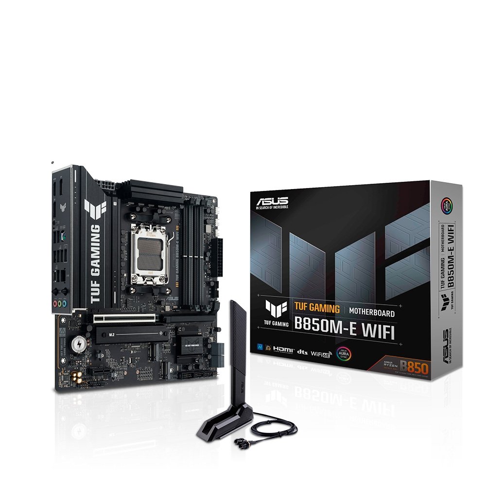 Placa Mãe ASUS TUF GAMING B850M-E WIFI, AMD AM5, mATX, DDR5, Wi-fi 6E, Bluetooth, Preto - 90MB1LS0-M0EAY0 - view 7