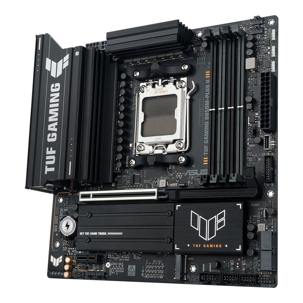 Imagem 3 de 7 do produto Placa Mãe ASUS TUF GAMING B850M-PLUS II, AMD AM5, mATX, DDR5, Preto - 90MB1MT0-M0EAY0