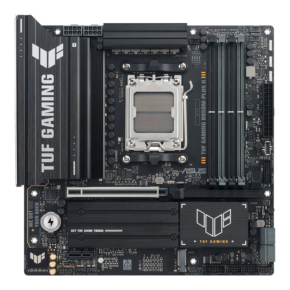 Placa Mãe ASUS TUF GAMING B850M-PLUS II, AMD AM5, mATX, DDR5, Preto - 90MB1MT0-M0EAY0