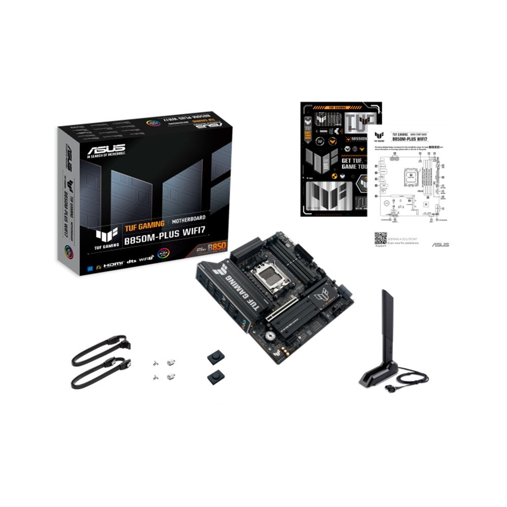 Placa Mãe ASUS TUF GAMING B850M-PLUS WIFI7, AMD AM5 , mATX, DDR5, Wi-fi 7, Bluetooth, Preto - 90MB1MU0-M0EAY0 - view 8