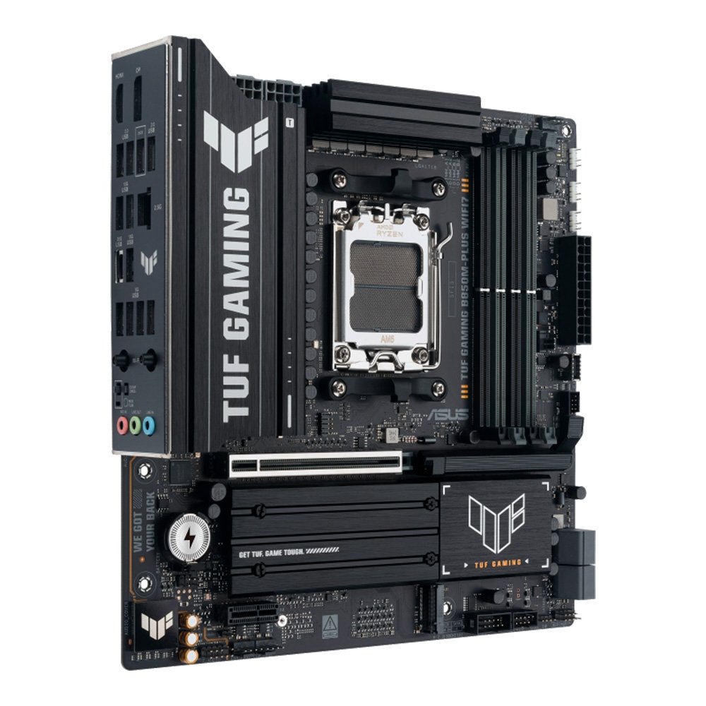 Placa Mãe ASUS TUF GAMING B850M-PLUS WIFI7, AMD AM5 , mATX, DDR5, Wi-fi 7, Bluetooth, Preto - 90MB1MU0-M0EAY0 - view 3