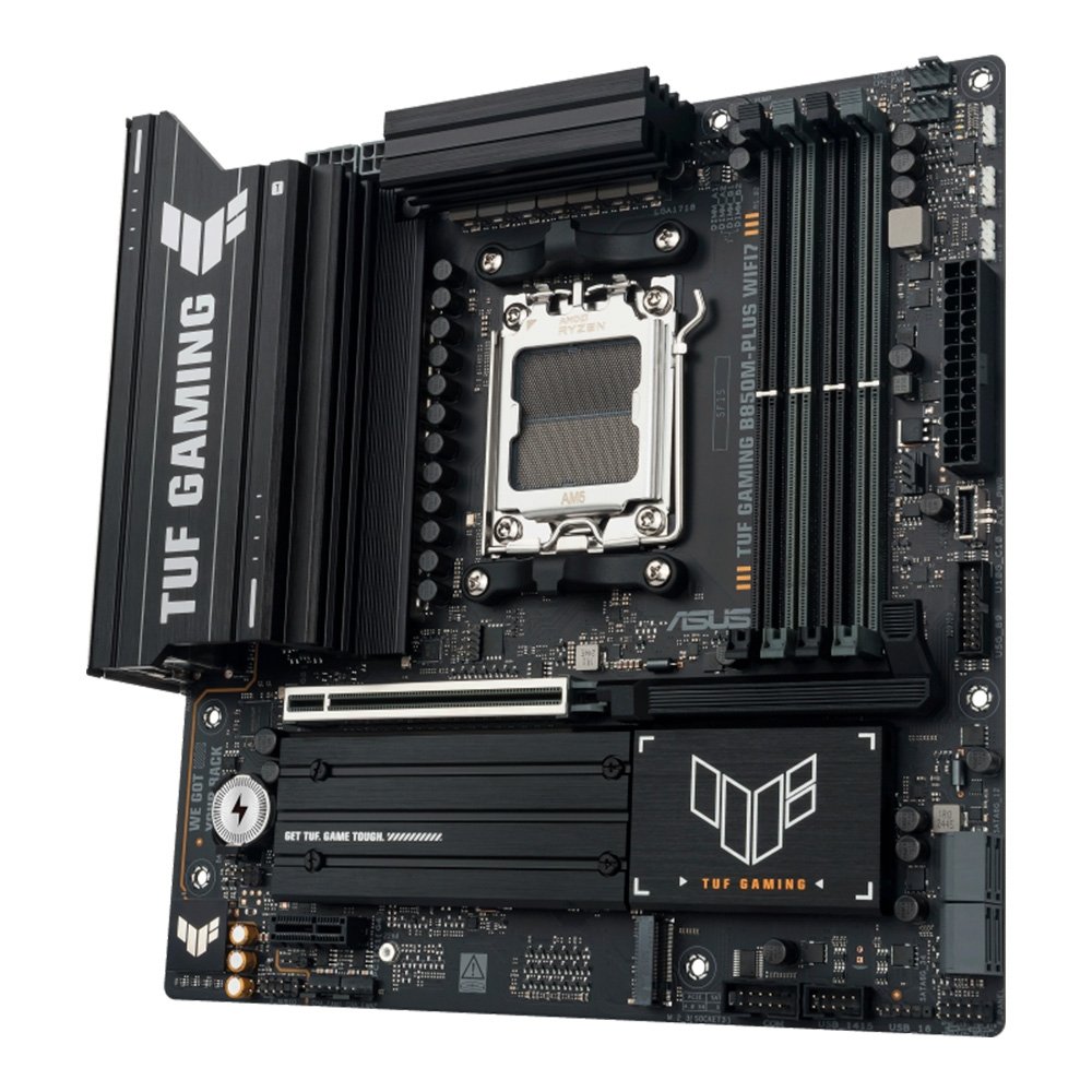 Placa Mãe ASUS TUF GAMING B850M-PLUS WIFI7, AMD AM5 , mATX, DDR5, Wi-fi 7, Bluetooth, Preto - 90MB1MU0-M0EAY0 - view 2