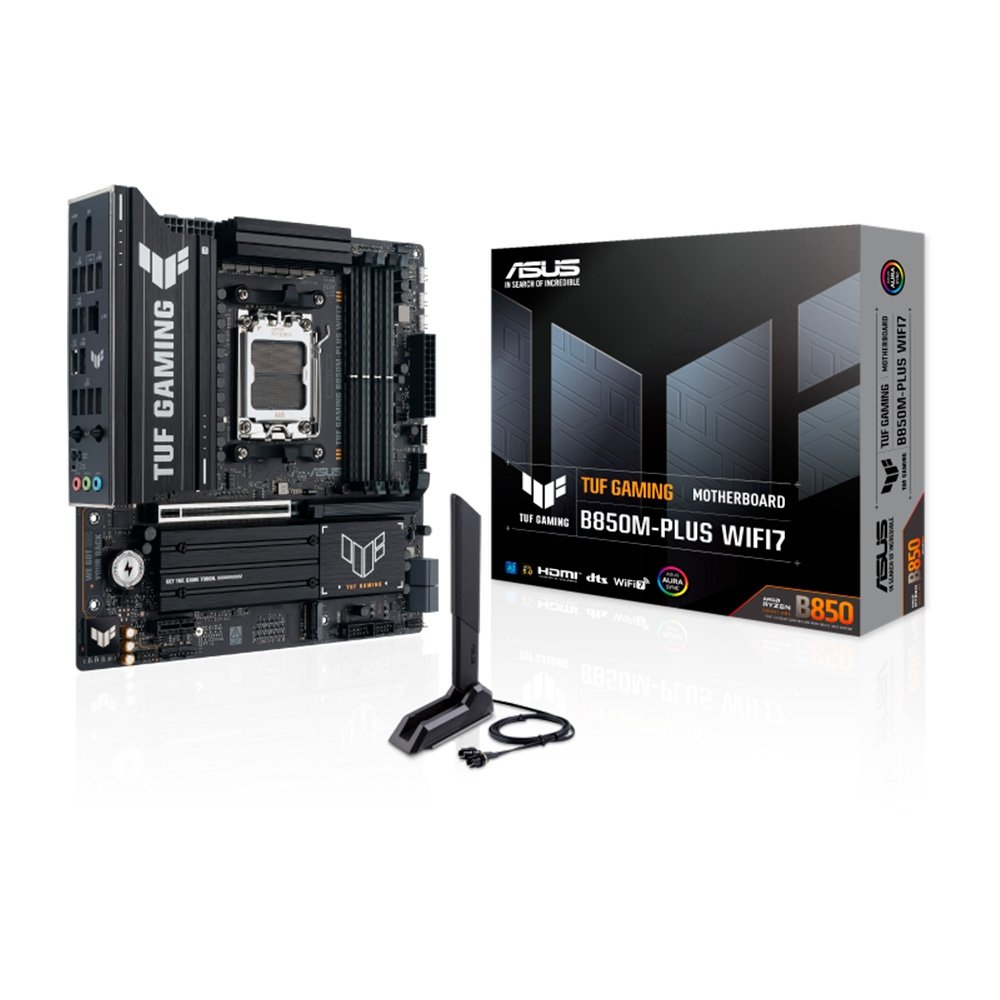 Placa Mãe ASUS TUF GAMING B850M-PLUS WIFI7, AMD AM5 , mATX, DDR5, Wi-fi 7, Bluetooth, Preto - 90MB1MU0-M0EAY0 - view 7