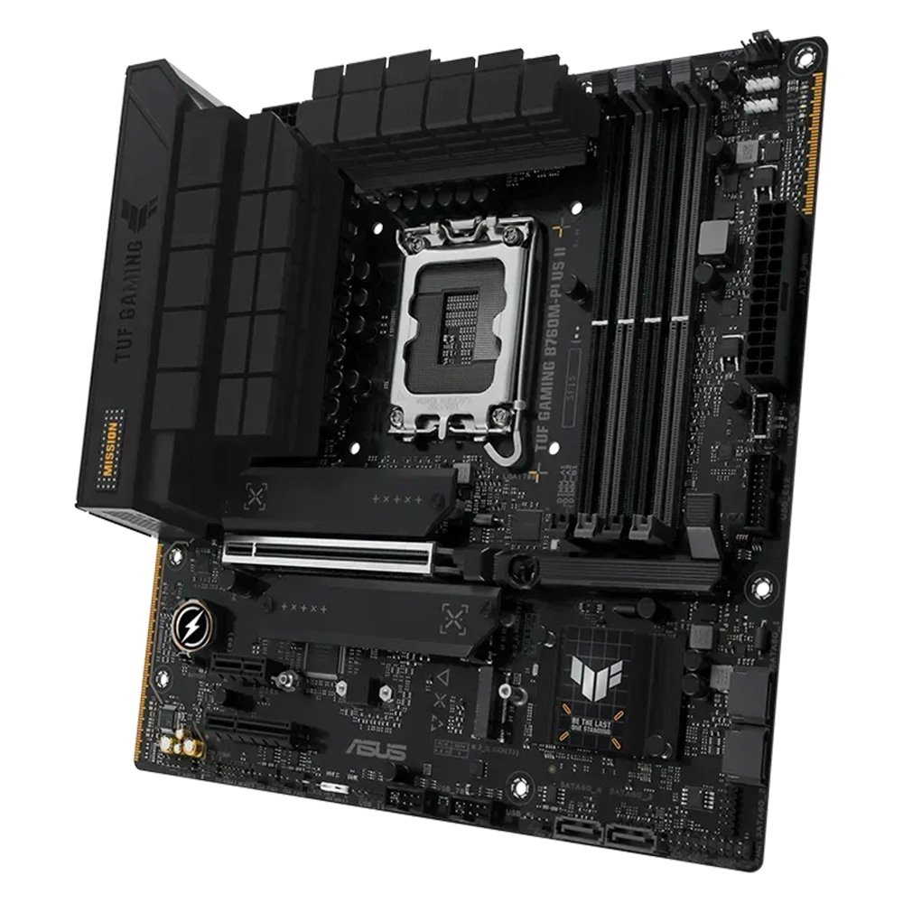 Imagem 2 de 4 do produto Placa Mãe ASUS TUF GAMING B760M-PLUS II, Intel LGA 1700, mATX, DDR5, Preto - 90MB1HD0-M0EAY0