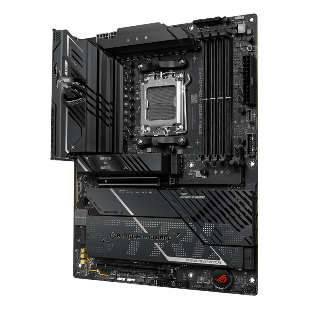 Placa Mãe ASUS ROG STRIX X870E-H GAMING WIFI7, AMD AM5, ATX, DDR5, Wi-fi 7, Bluetooth, Preto - 90MB1M90-M0EAY0 - view 2
