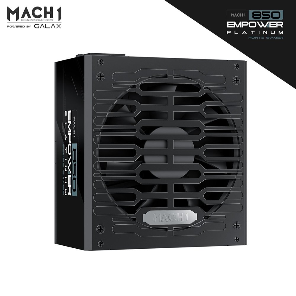 Fonte MACH1 EMPOWER, 850W, Cybenetics Platinum, Modular, PFC Ativo, Preto - 850EMPOWER - view 2