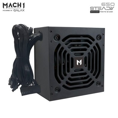 Fonte MACH1 Steady, 650W, 80 Plus Bronze, PFC Ativo, Preto - 650Steady
