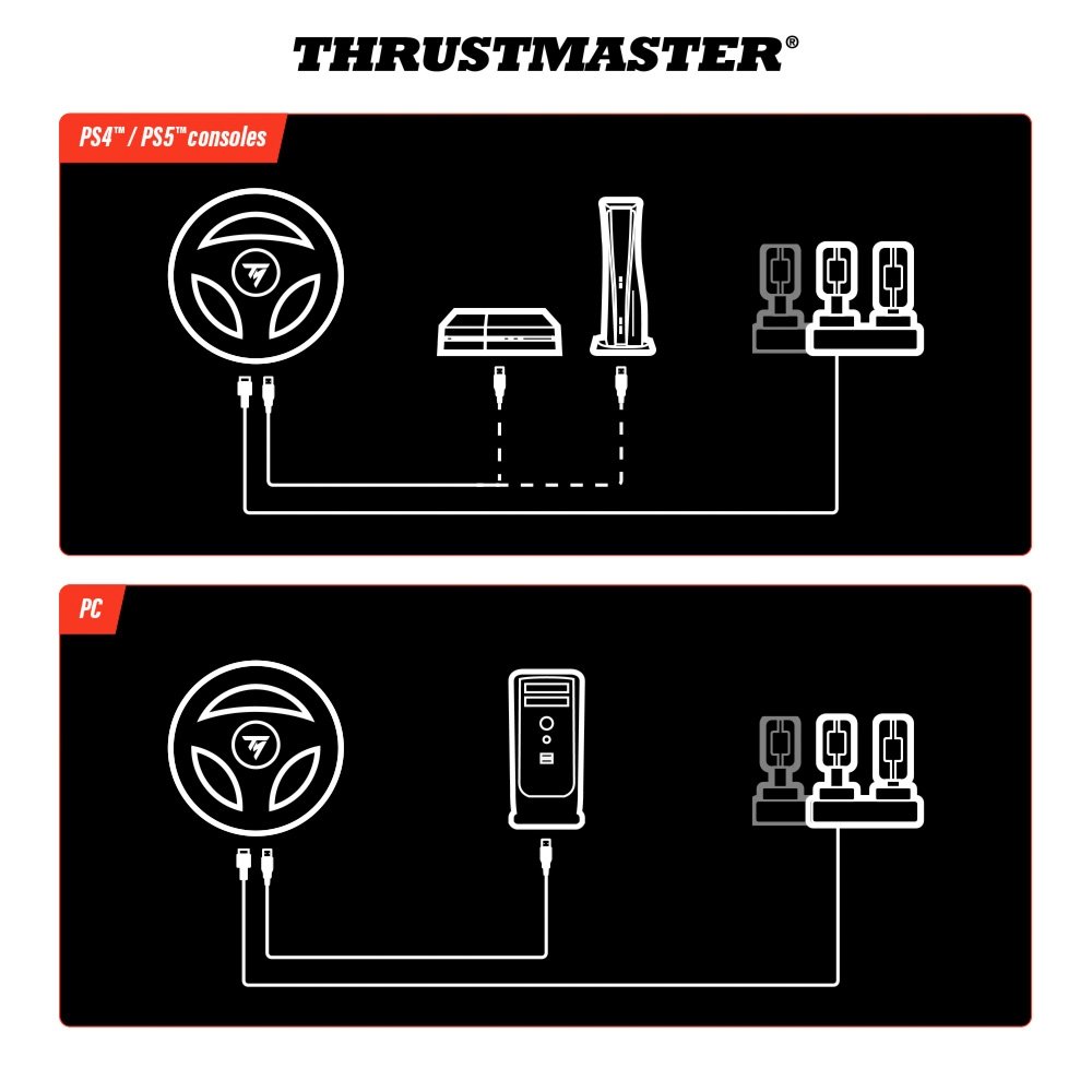 Volante Thrustmaster T98 Ferrari 296 GTB - PS5, PS4 e PC - 4169105 - view 14