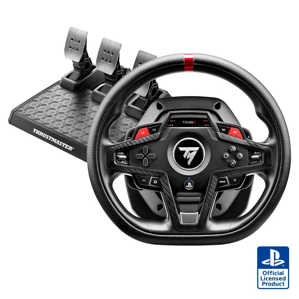 Volante Gamer Thrustmaster T-248R, Force Feedback 3,1Nm com Pedais T3PM LTE H.E.A.R.T, PS5/PS4/PC, Preto - 4160921 - view 4