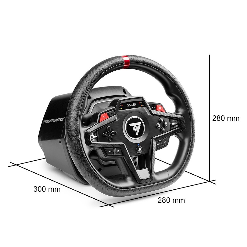 Volante Gamer Thrustmaster T-248R, Force Feedback 3,1Nm com Pedais T3PM LTE H.E.A.R.T, PS5/PS4/PC, Preto - 4160921 - view 8