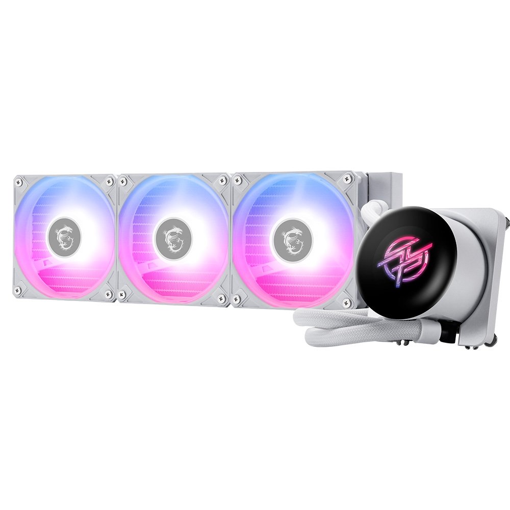 Water Cooler MSI MPG CORELIQUID P13 WHITE, ARGB, 360mm, Intel e AMD, Branco - CLP13360W - view 7