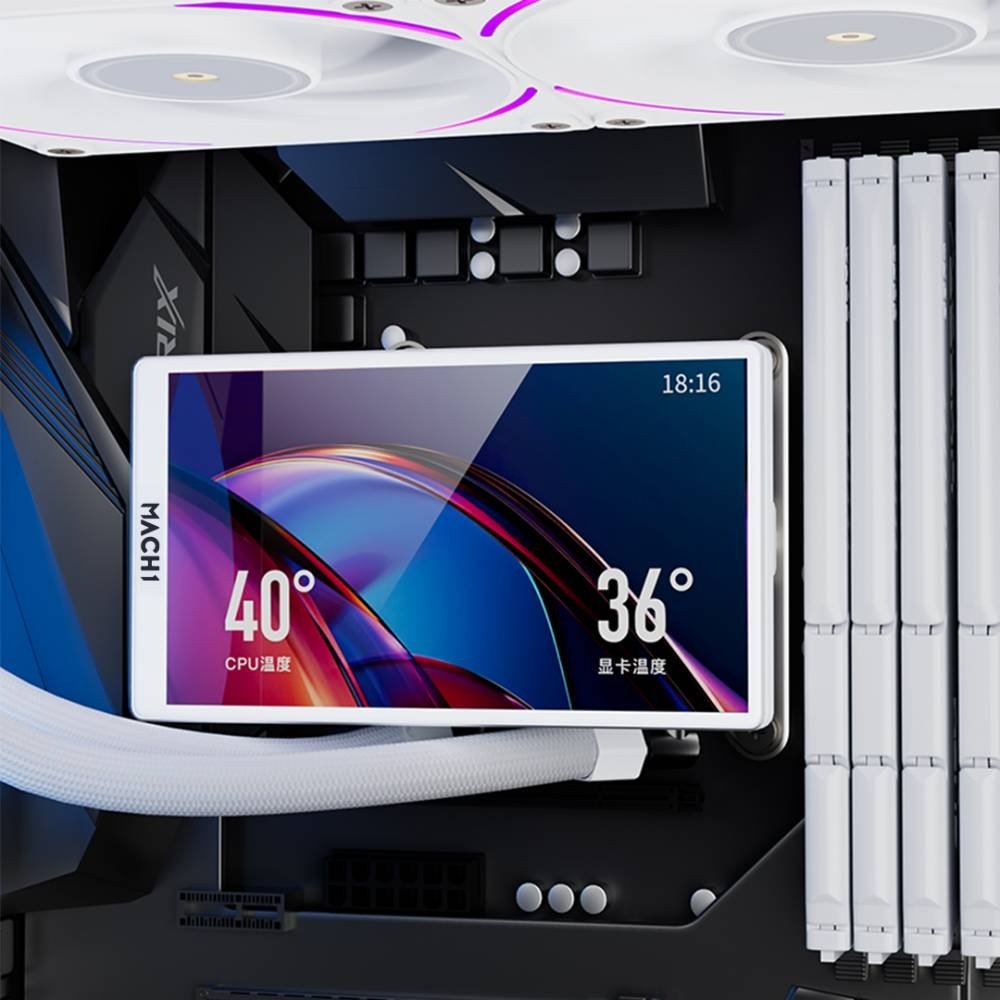 Imagem 4 de 4 do produto Water Cooler MACH1 POLAR ARGB, 360mm, AMD e Intel, Branco - IRV360WH