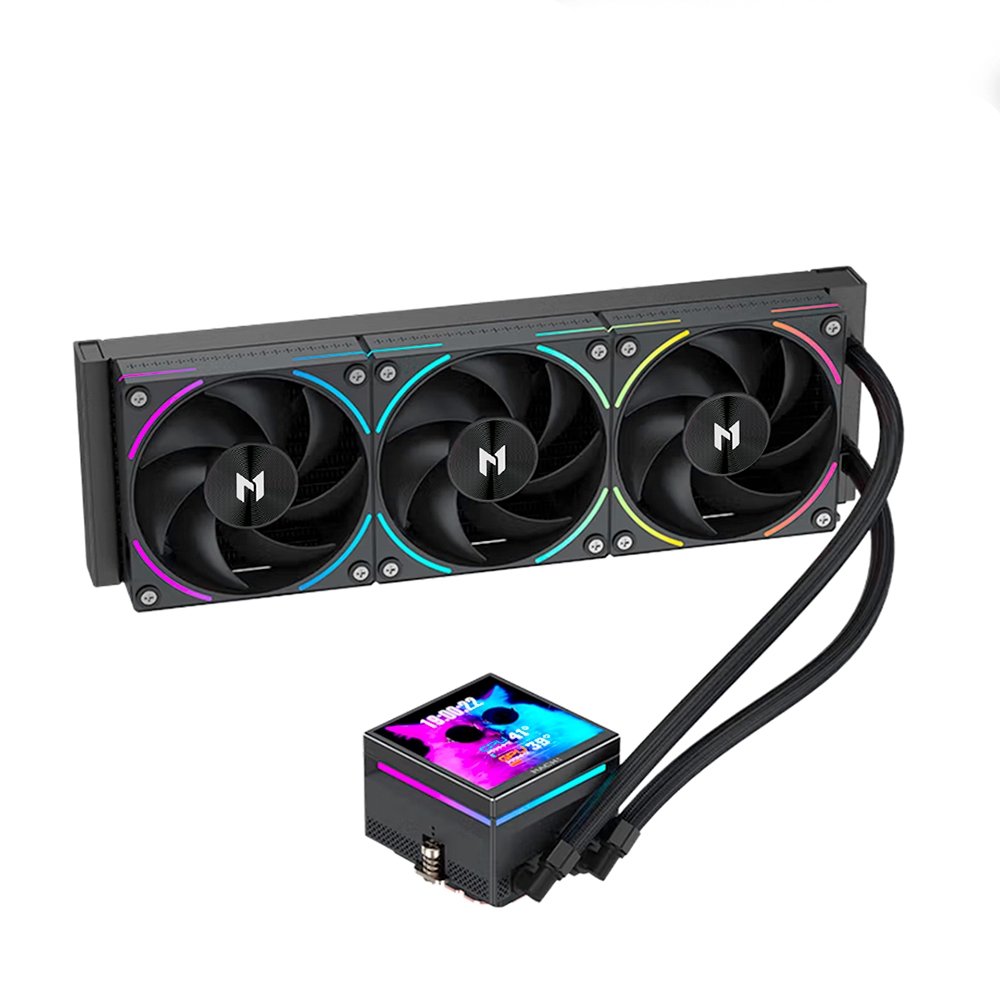 Imagem 3 de 6 do produto Water Cooler MACH1 APEX, ARGB, 360mm, com Tela LCD, AMD e Intel, Preto - AV360BK